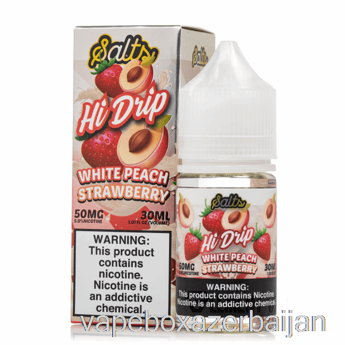 Vape Azerbaijan White Peach Strawberry - Hi-Drip Salts - 30mL 20mg